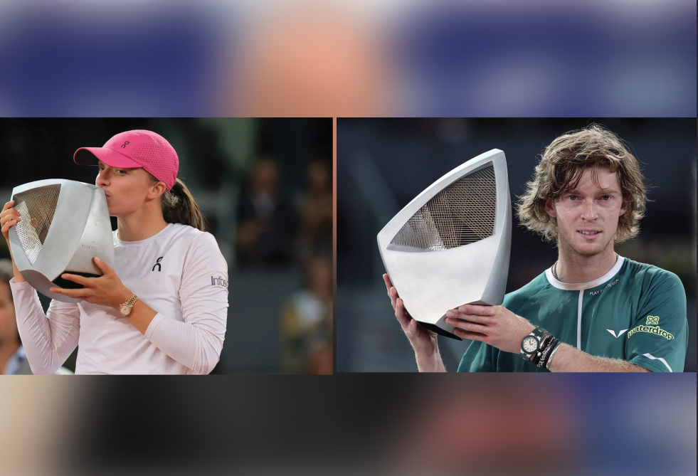 Rublev et Swiatek titrés au terme de deux finales extraordinaires